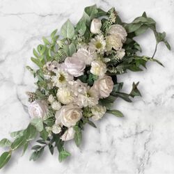 Arbour Flowers - New White Silk 