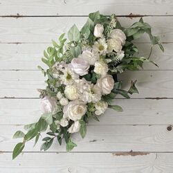 Arbour Flowers   White Silk 