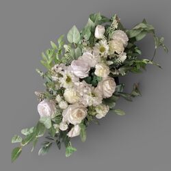 Arbour Flowers   White Silk 