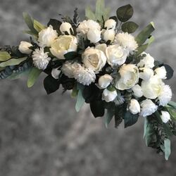 Arbour Flowers - White Silk Roses
