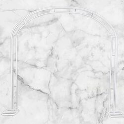 Arbour   White Metal Arch