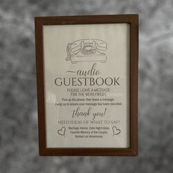 Audio Guestbook Sign in Frame 