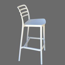 Bar Stools Metal   White