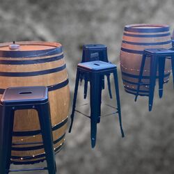 Bar Stools Metal    Black