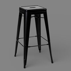 Bar Stools Metal    Black