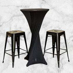 Bar Table Covers - Black 