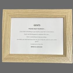 Bathroom Basket Sign   Gents 