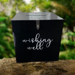 Black Acrylic Wishing Well 