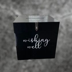 Black Acrylic Wishing Well 