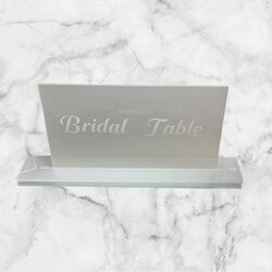Bridal Table Sign - Acrylic Frosted with White