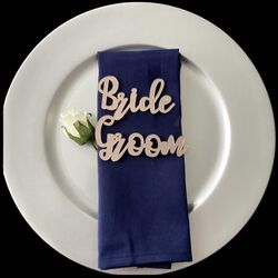 Bride + Groom Acrylic Place card Signs 