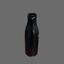 Bud Vase   Black Glass Bottle