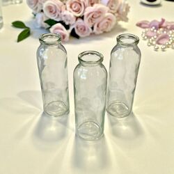 Bud Vases   Green Glass 