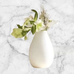 Bud Vases   White Ceramic