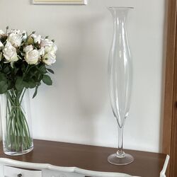 CLEARANCE SALE   Tall Elegant Stem Vase 