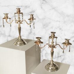 Candelabra - 3 arm Silver