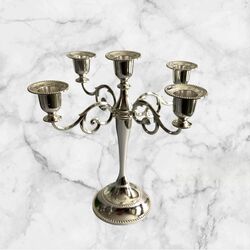 Candelabra - Silver - 5 arm 