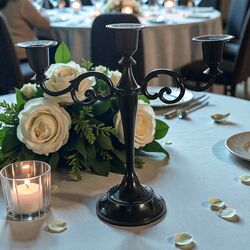 Candelabra   Black   3 arm