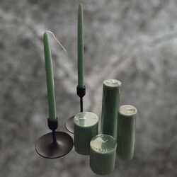 Candles - Sage Green Taper Candles