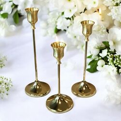 Candlestick Holders  Gold 
