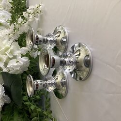 Candlestick Holders  SilverGlass 