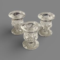 Candlestick Holders   Glass 