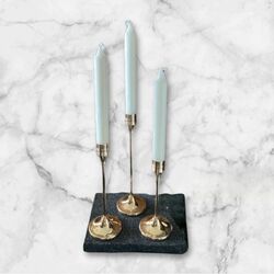 Candlestick Holders   Rose Gold Set of 3