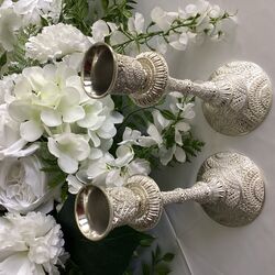 Candlesticks  Vintage Silver