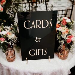 Cards + Gifts Sign   BlackWhite