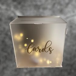 Cards Box - Frosted Acrylic with Lights. 