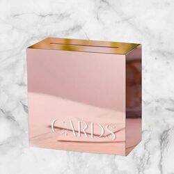Cards Box   Rose Gold Mirror 