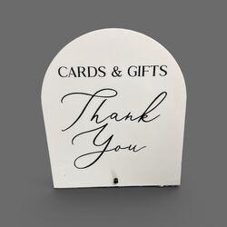 Cards and Gift Thank you  White Arch 