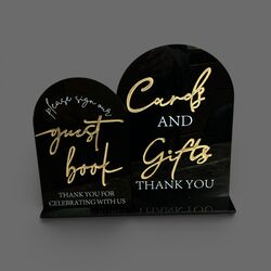Cards and GiftsPlease Sign our Guest Book  Black Gold 