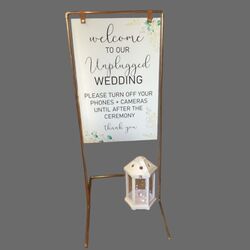 Copper Stands With Leather Straps