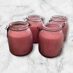 Crystal Natural Candle Sand Wax   Musk Pink 