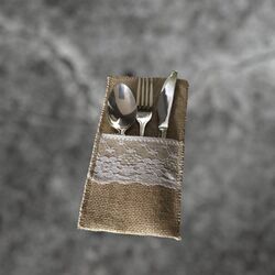 Cutlery Holders - Hessian 