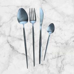 Cutlery   4 Piece Set Black 