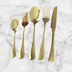 Cutlery   5 piece Gold Sets