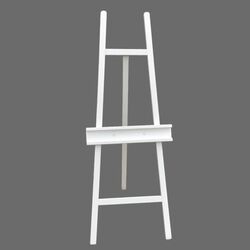 Easel   White Wooden Floor Easel 