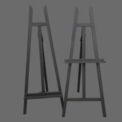 Easels   Black Wooden Floor Easel