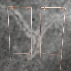 Easels   Copper Stands With Leather Straps