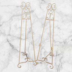 Easels   Gold Metal Floor Easel 