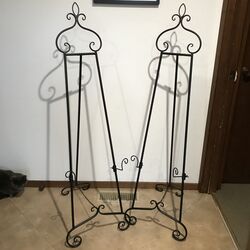 Easels - Ornate Metal Display Easel - Black 