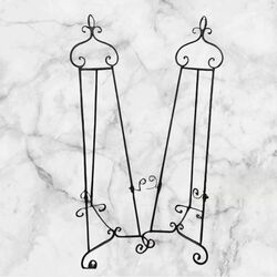 Easels   Ornate Metal Floor Easel   Black 