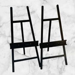 Easels - Satin Black Timber Floor Easel