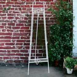 Easels   White Metal Floor Easel   Plain 