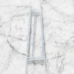 Easels   White Metal Floor Easel   Plain 