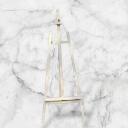 Easels   White Wooden Floor Easel