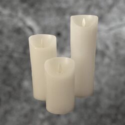 Flicker Candles - White Wax Candles 