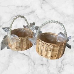 Flower Baskets - Pearl Handle
